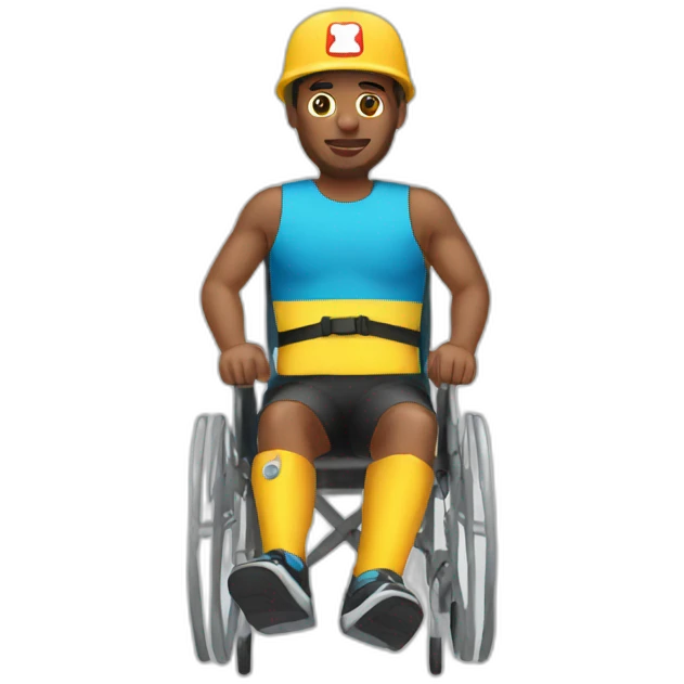 Disabled lifeguard emoji