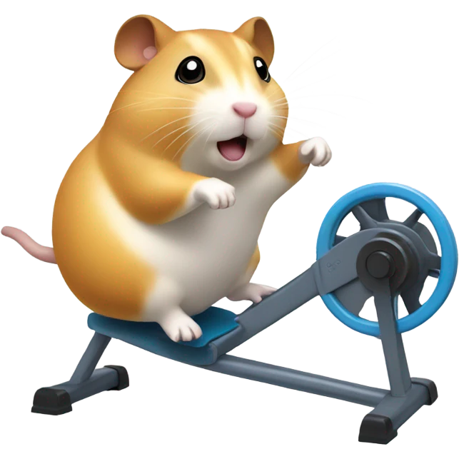 Hamster on a wheel emoji