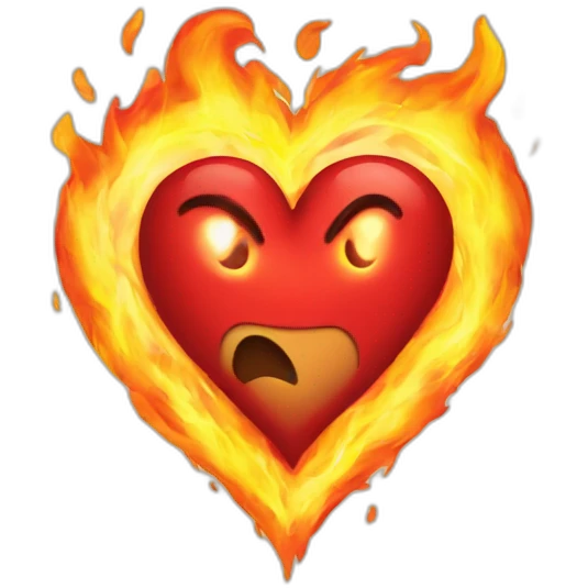 Heart in fire  emoji