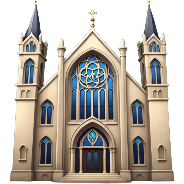 jewish synagogue in dark goth aesthetic style emoji