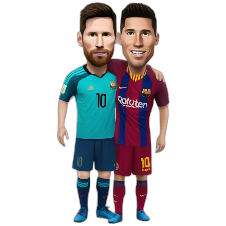 Messi an ronaldo  emoji