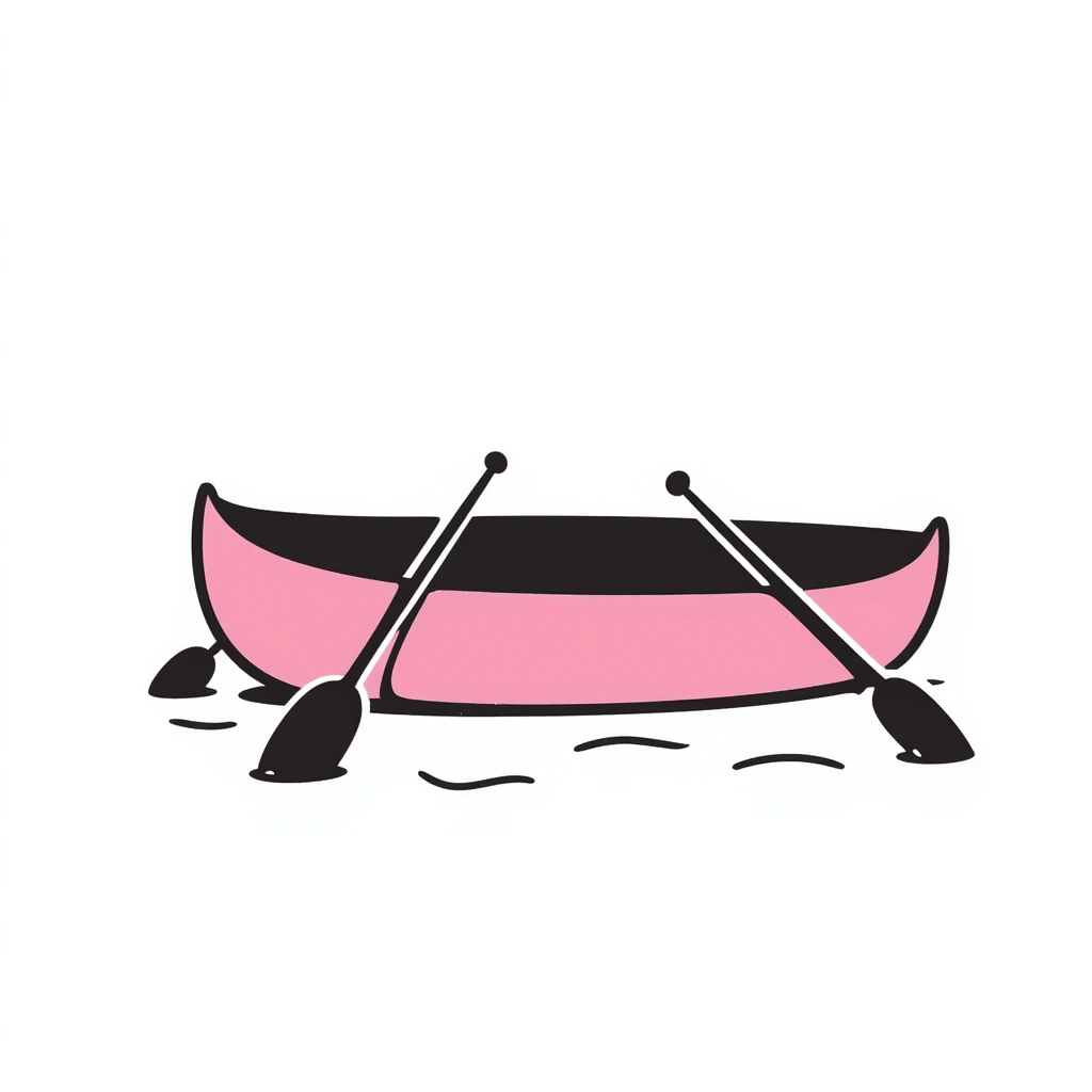 pink rowing boat emoji