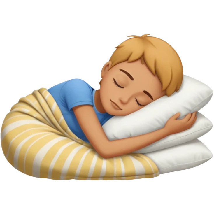 Sleeping summer emoji