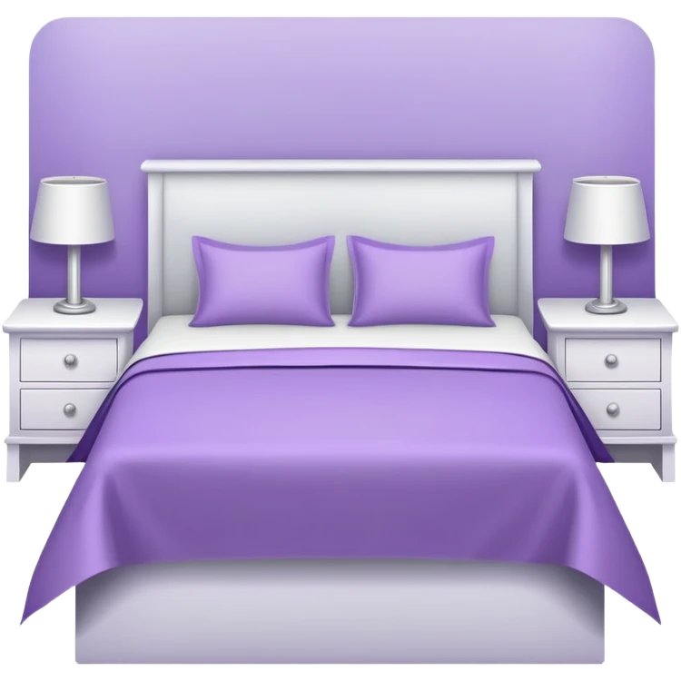 Light purple Bedroom emoji