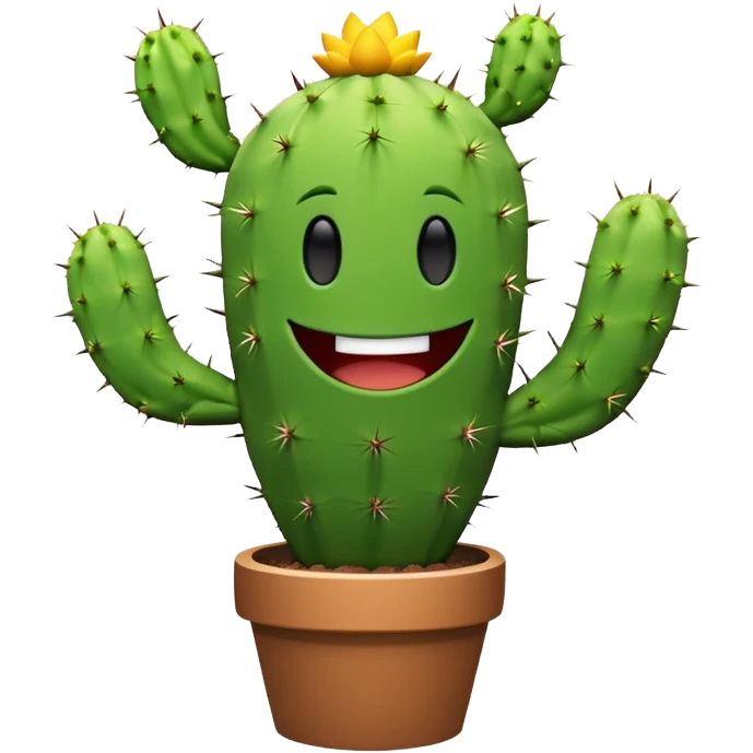 Spike character from Brawl Stars, a cactus with a smiley face emoji
