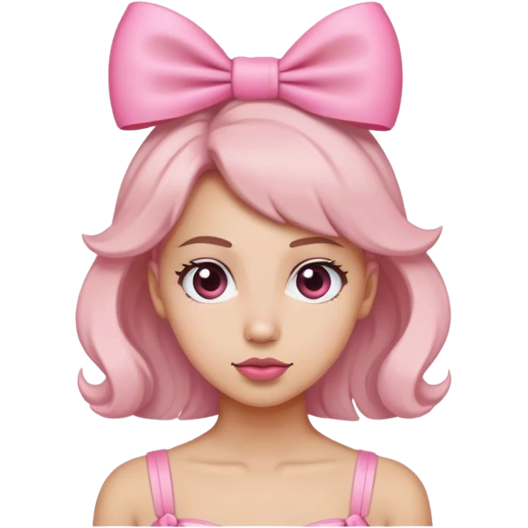 Moño rosa emoji