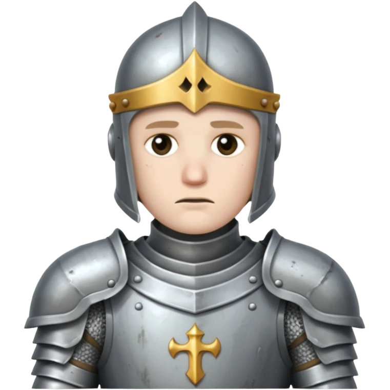 Sad knight emoji