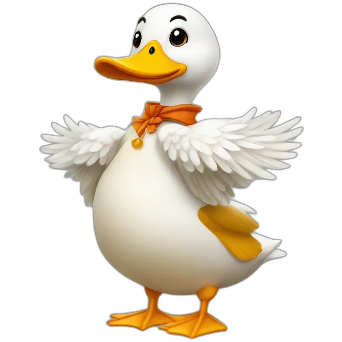 Canard en costume emoji
