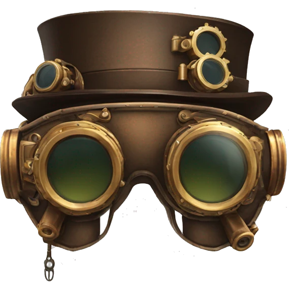 A pair of steampunk goggles emoji