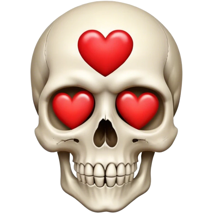 Skull heart  emoji
