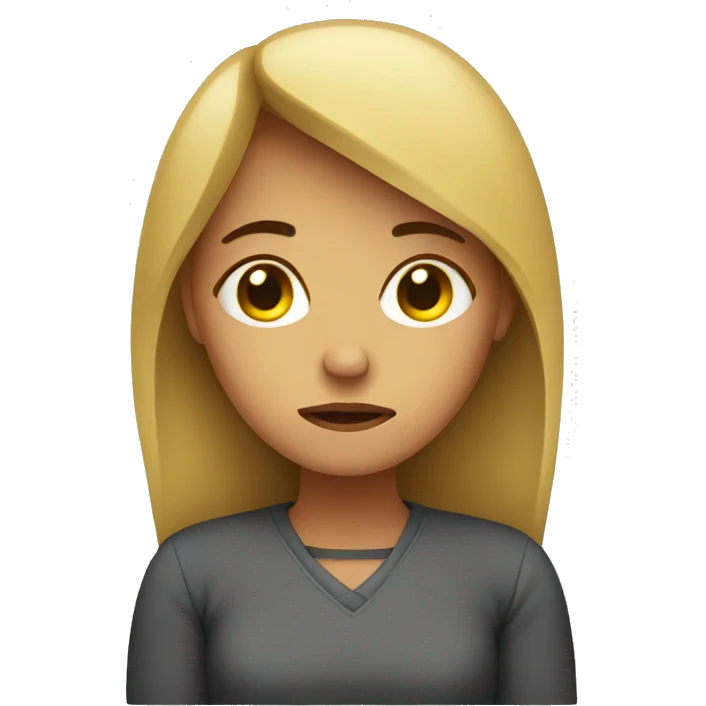 Sad woman emoji