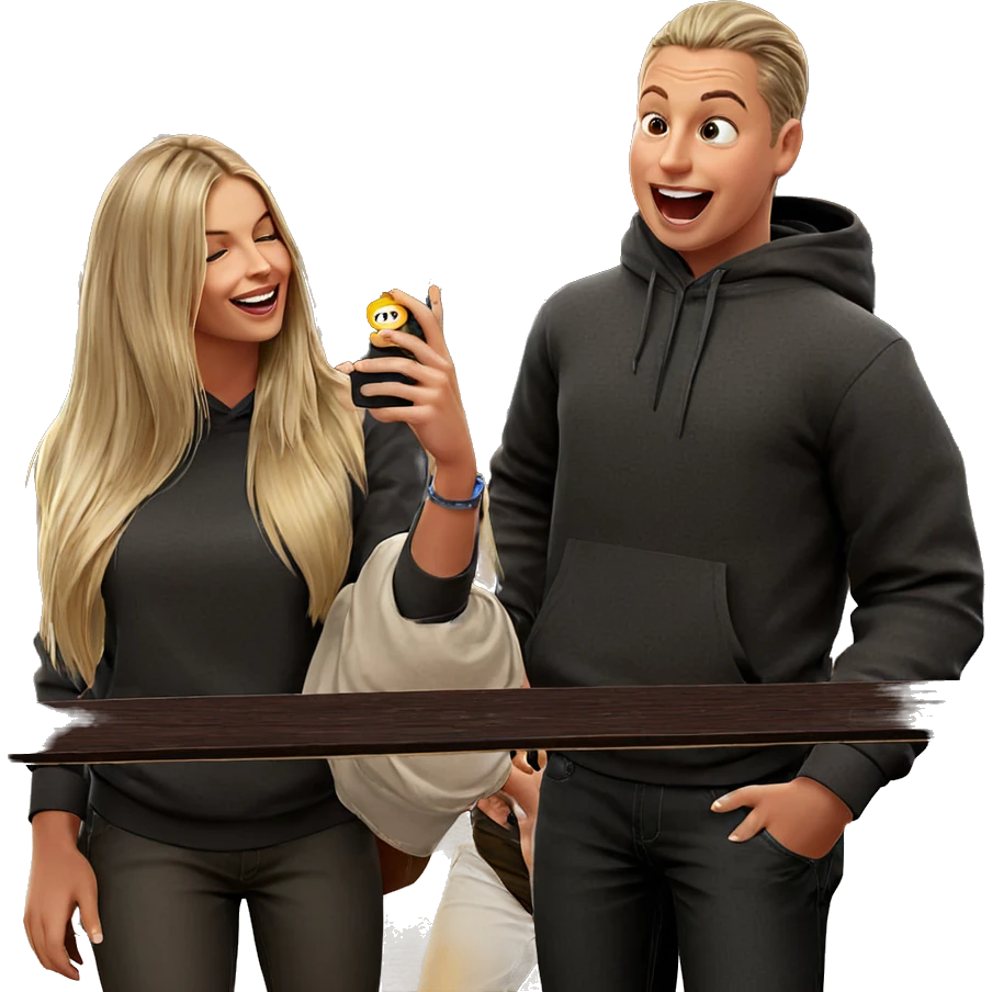 boys having fun together emoji