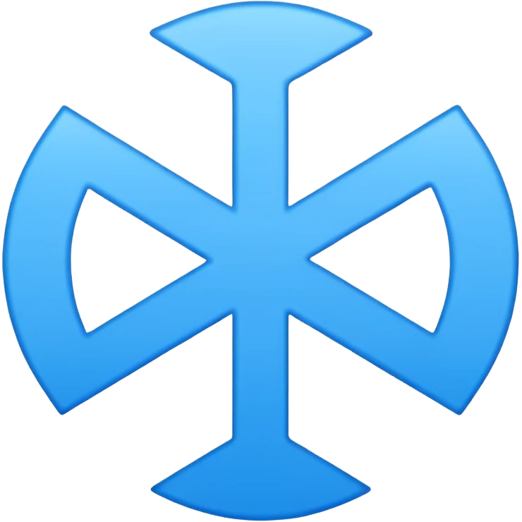 Blue plus symbol emoji