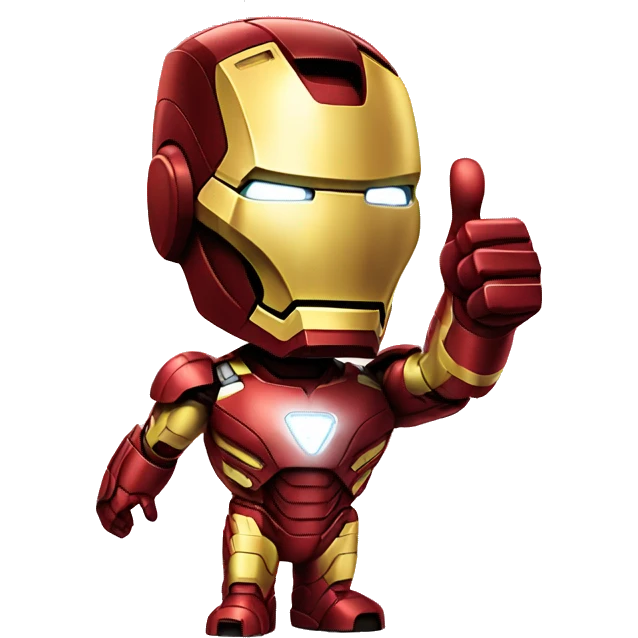 iron man giving a thumbs up emoji