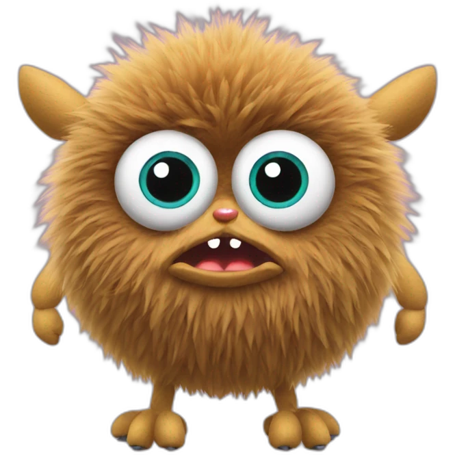 A furby with 8 spider legs emoji
