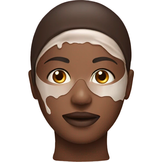 Skin care mask emoji