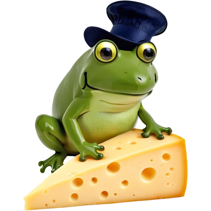 A hamster eating cheese  emoji