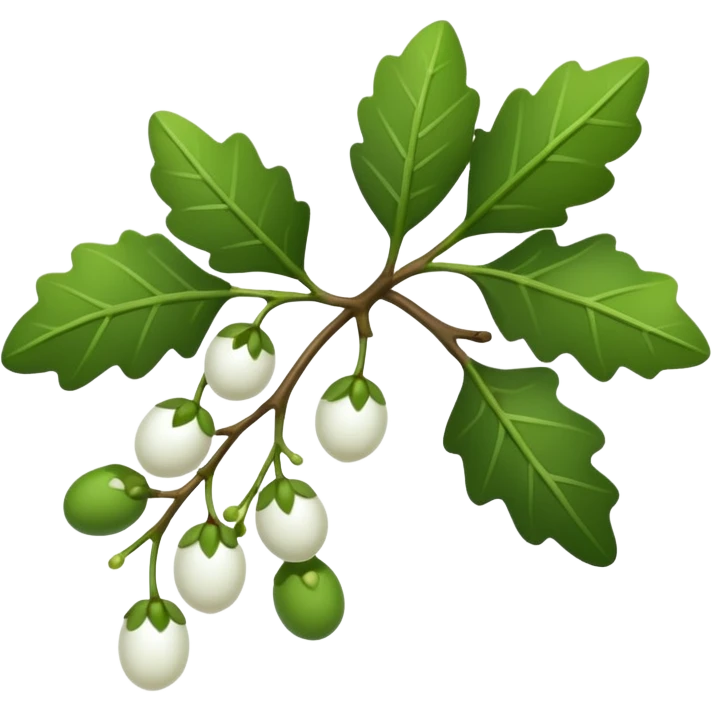 christmas mistletoe emoji