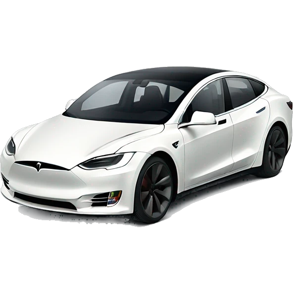 Tesla with no wheels emoji