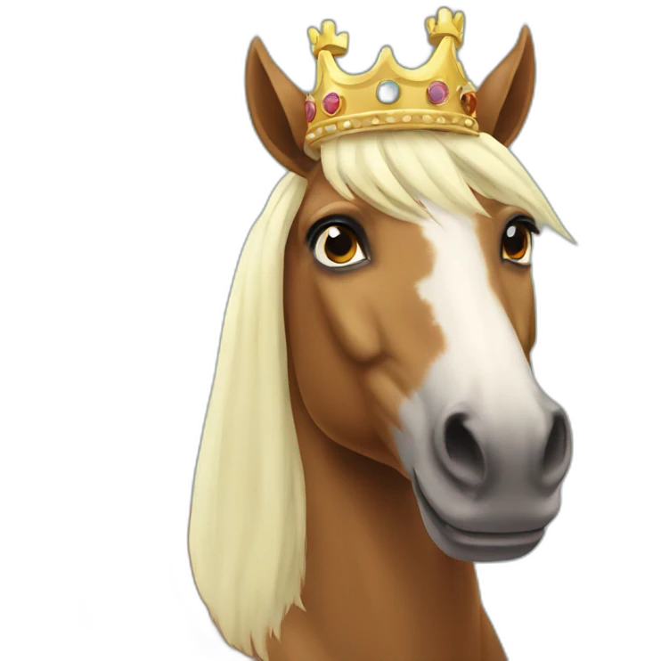 Horse with a crown  emoji