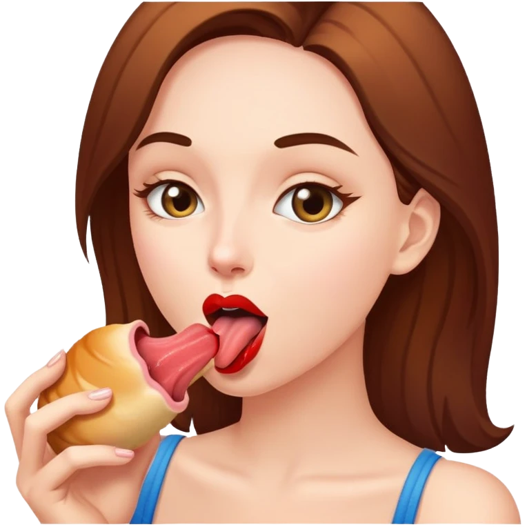 Женщина лижет пизду  emoji