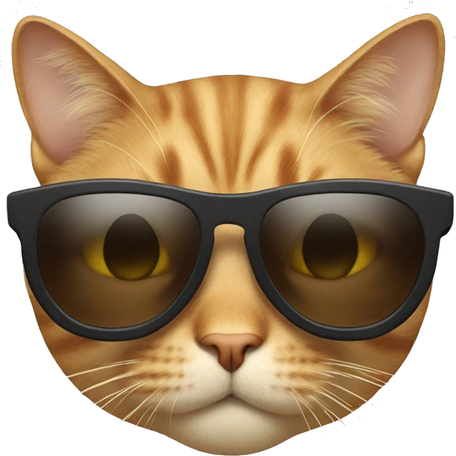 Cat with sunglasses emoji