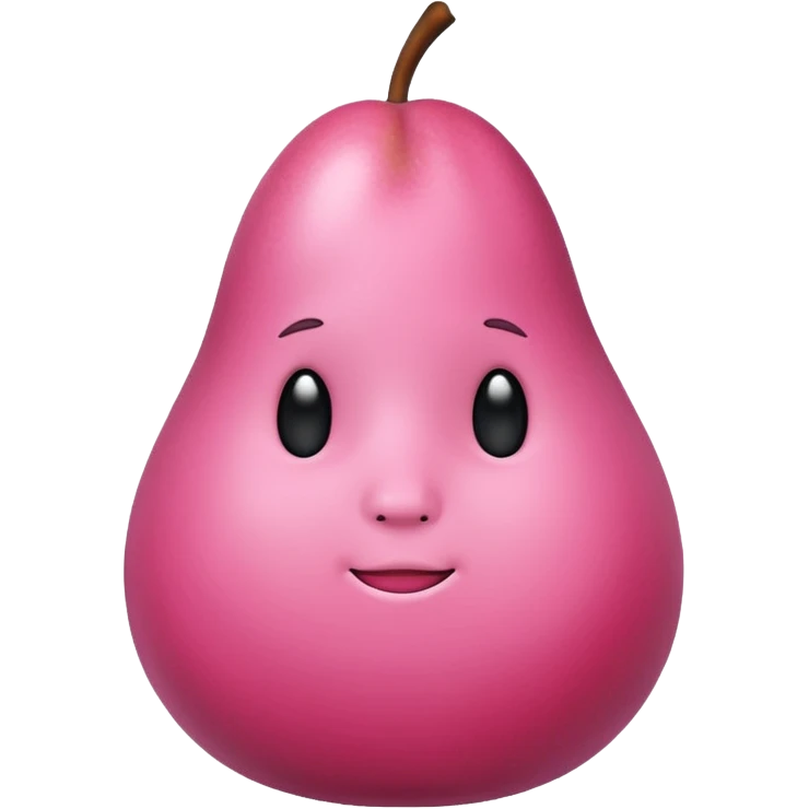pink pear sem rosto emoji