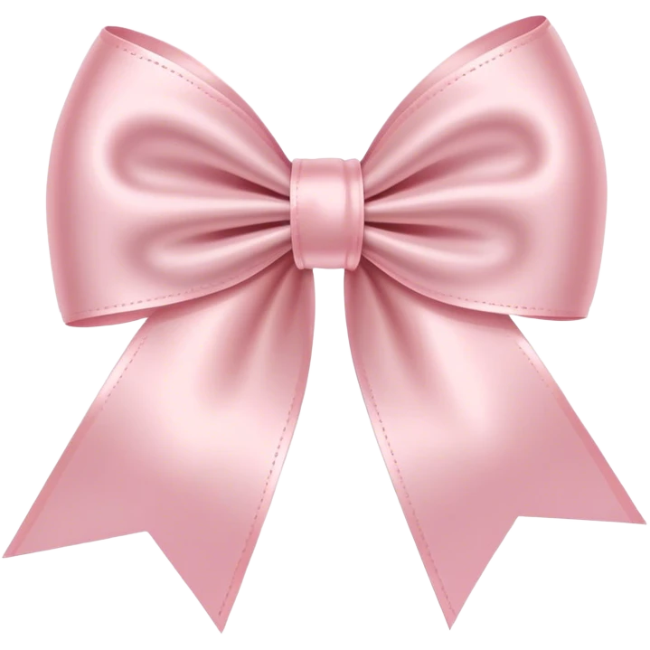 light pink ribbon bow emoji