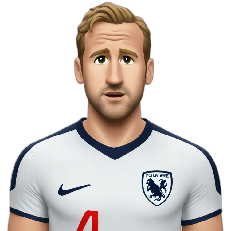 Harry Kane avec un gros nez emoji