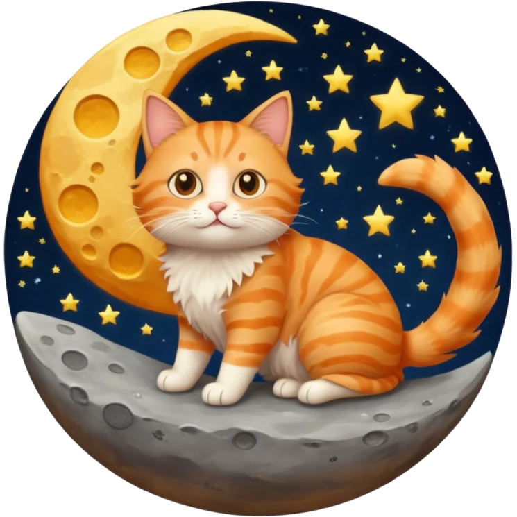 Cat moon emoji