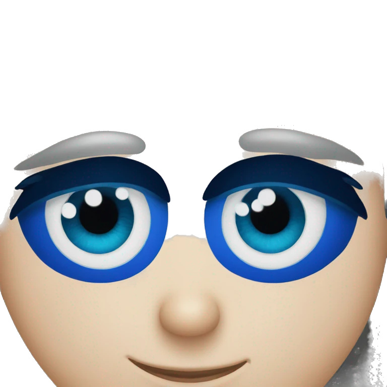 Ojos azules emoji