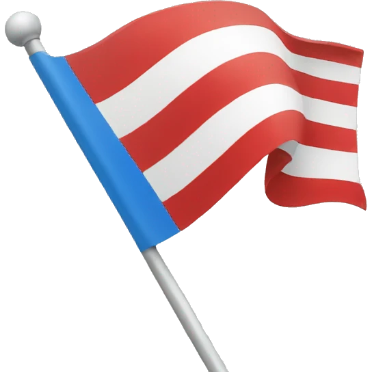 white blue red flag emoji