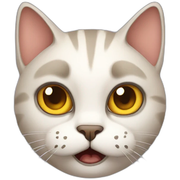 Scary cat emoji