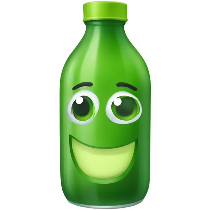 Bottled green juice emoji