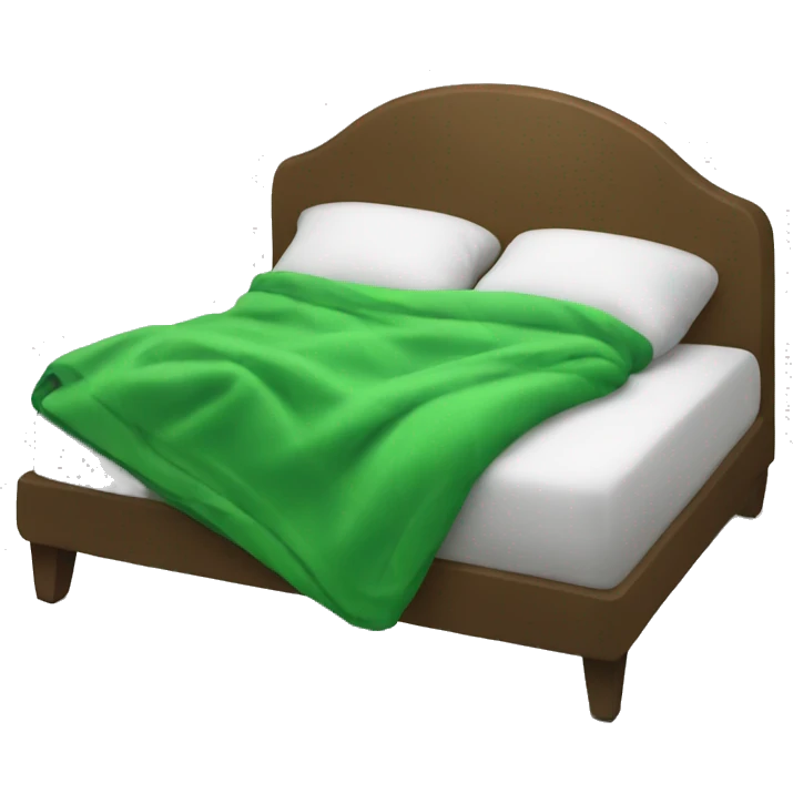 sleep with green blanket emoji