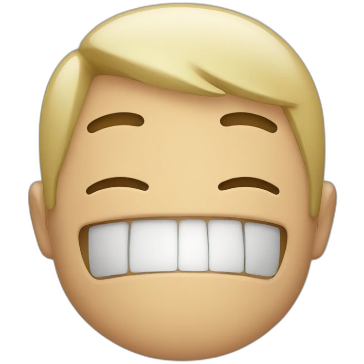 Man crying with laughter emoji