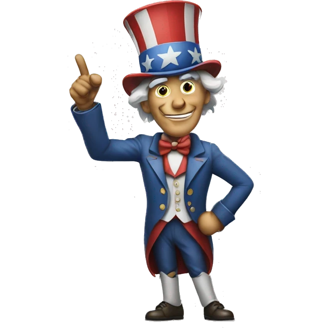 uncle sam pointing index finger forward emoji