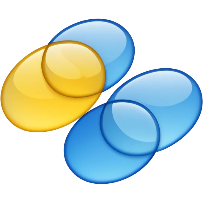 two overlapping emoji