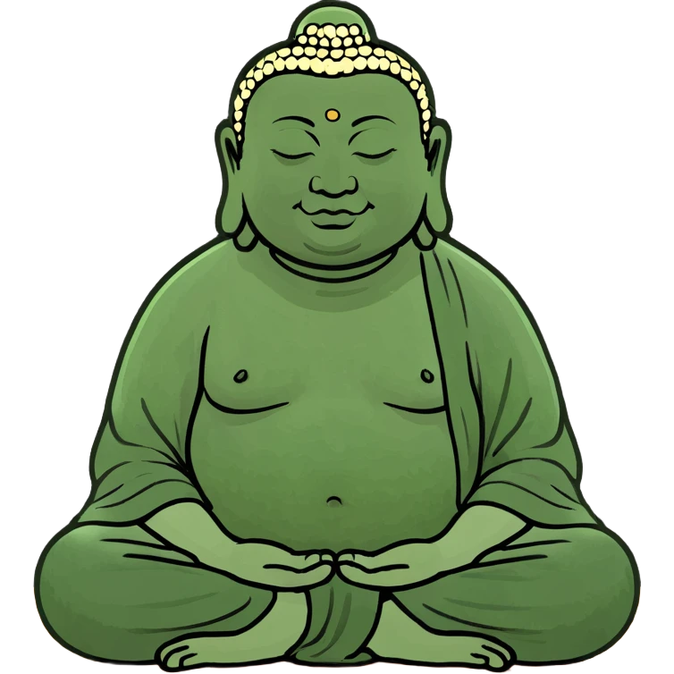meditating buddha emoji