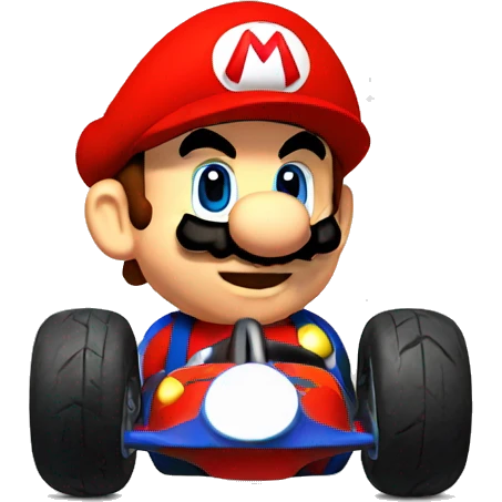 Mario in the kart  emoji