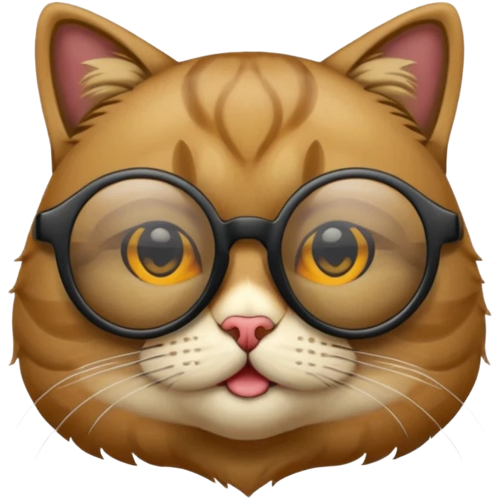 Gato con gafas emoji