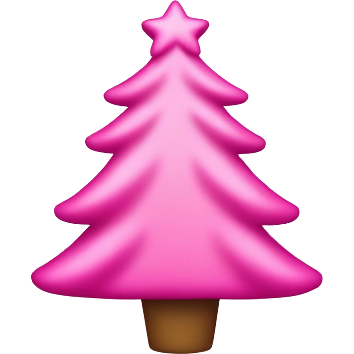 pink christmas tree emoji