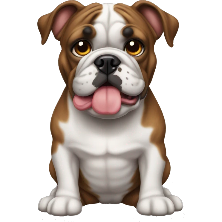 Brindle bulldog emoji