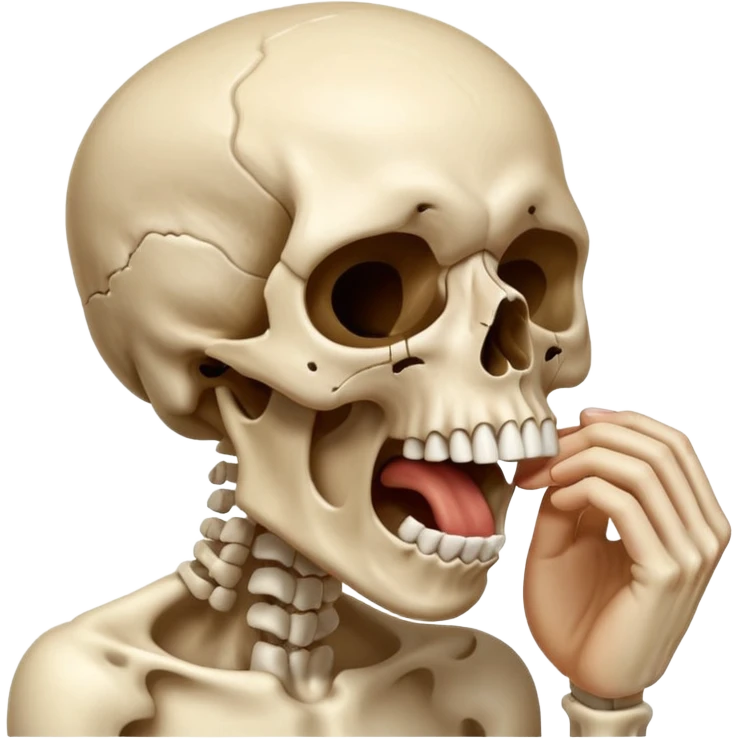 💀 + 🥱 emoji