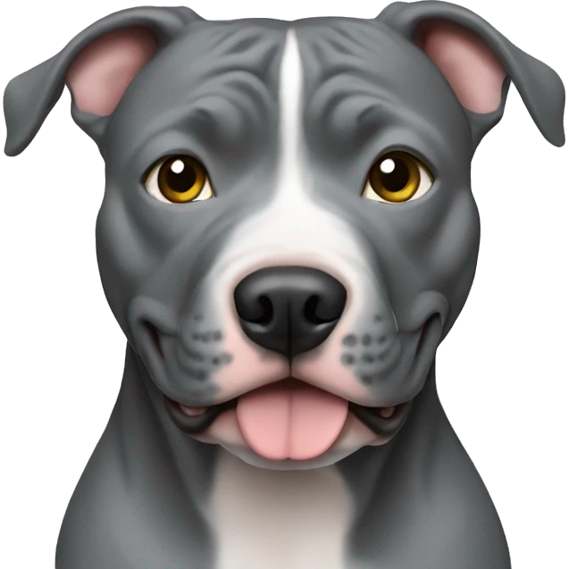 Gray Pitbull emoji