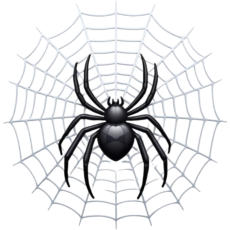 simple spider's web emoji