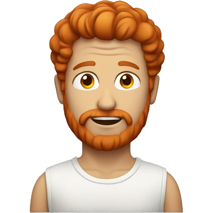 Red headed man emoji