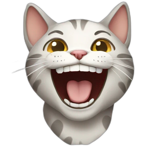Cat laughing emoji