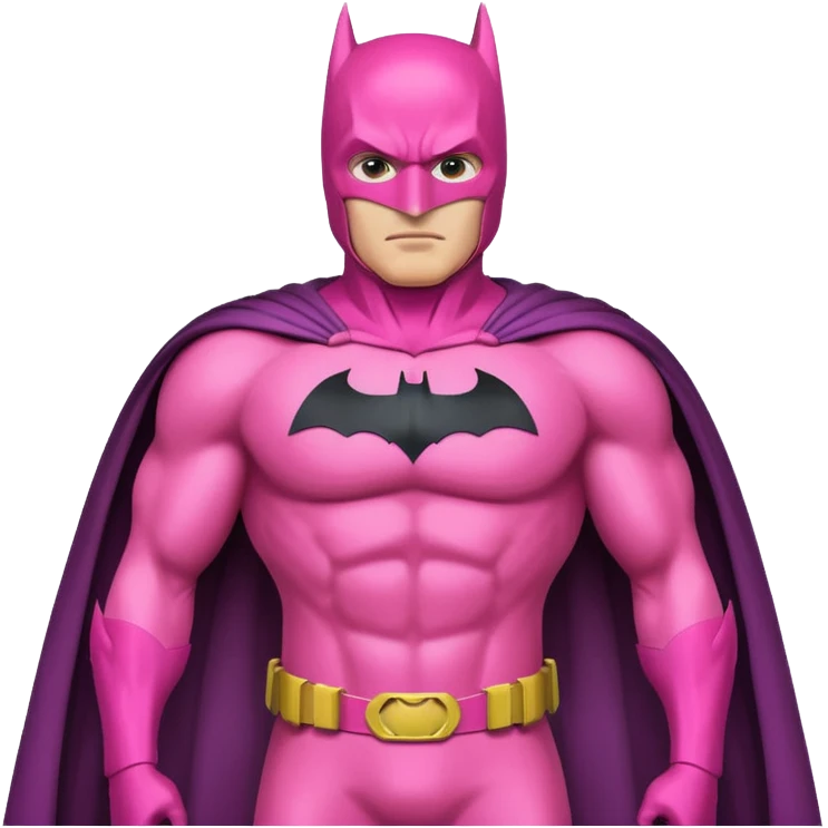 Pink batman emoji