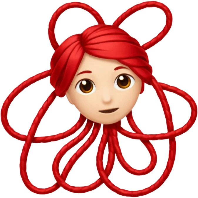Red thread emoji